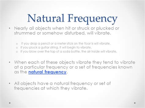 what is a natural frequency